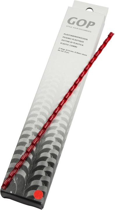 Actual product image GOP Plastic binder spines A4 6 mm
