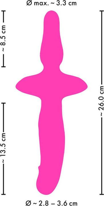 Actual product image Couples Choice 2in1 vibrator + butt plug