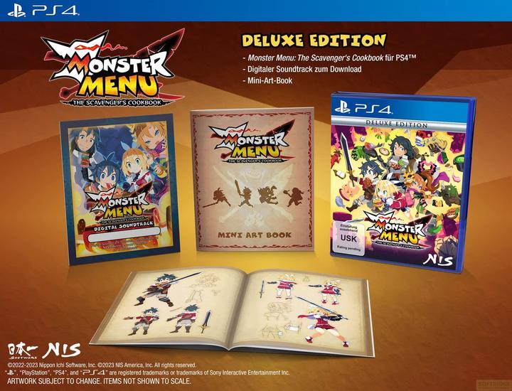 Actual product image NIS Monster Menu: The Scavenger's Cookbook - Deluxe Edition (PS4) (PS4, DE)