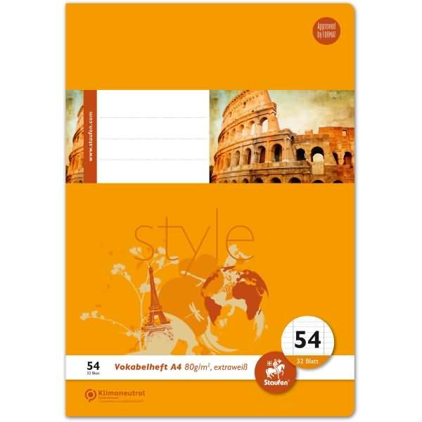 Actual product image Ursus Vocabulary book (A4, Lined, Soft cover)