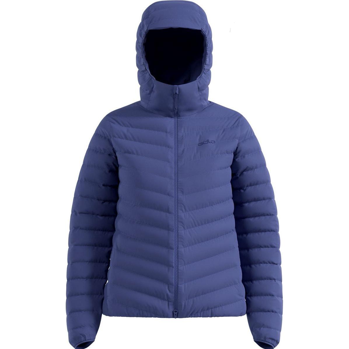 Odlo, Donne, Giacche invernali, Kompakte X-Alp Daunenjacke mit Kapuze 2.0, Blu, (XS)
