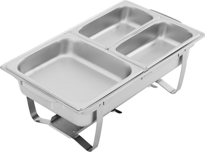 Produktbild Royal Catering Chafing Dish Set Warmhaltebehälter Rechaud Wärmebehälter 2 x 8 l Edelstahl