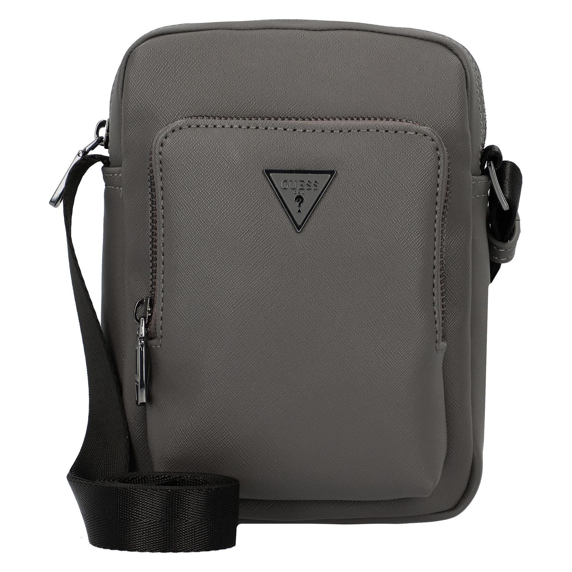 Guess, Herren, Handtasche, Milano Umhängetasche 20 Cm, Grau