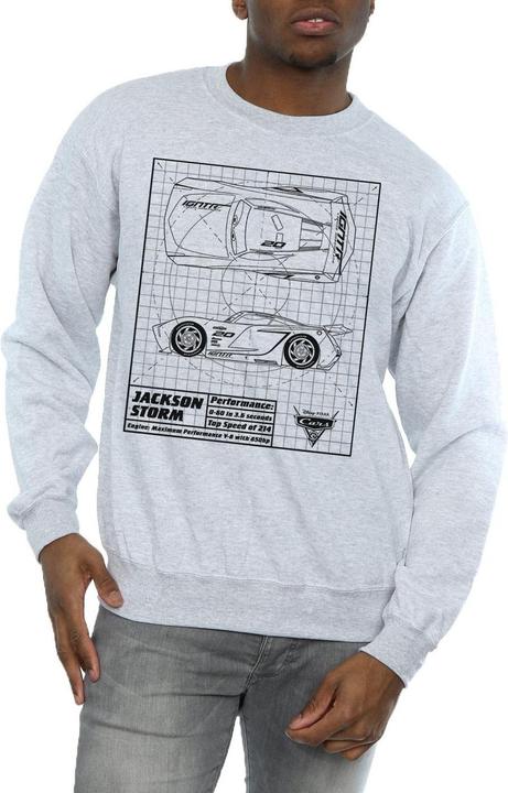 Produktbild Disney Cars Jackson Storm Blueprint Sweatshirt (S)