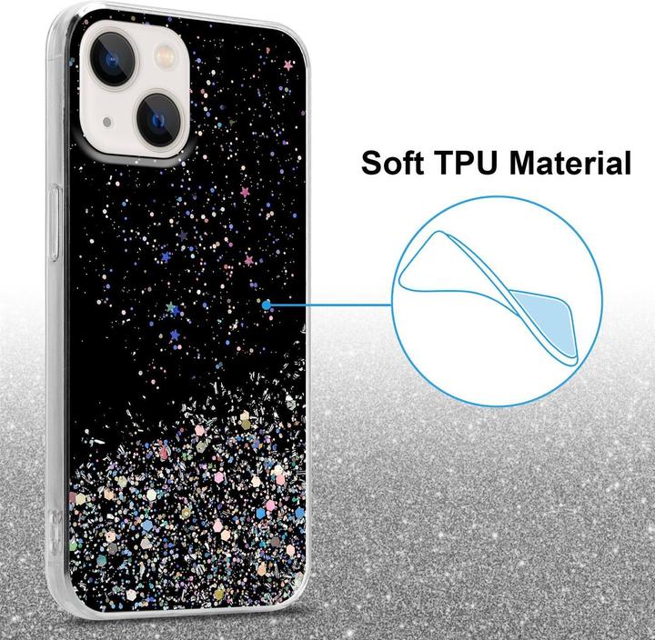 Actual product image Cadorabo TPU cover sparkling glitter (Apple iPhone 13)