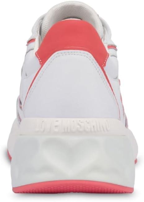 Immagine prodotto Love Moschino Sneaker Crystal60 Vitello Bianco e Corallo (39)