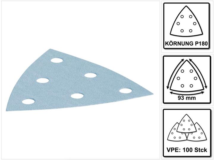 Actual product image Festool Triangle sanding sheet garnet (P180)