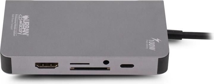 Image du produit Urban Factory TCM16UF Station d'accueil pour ordinateur portable et réplicateur de ports USB 3.2 Gen 1 (3.1 Gen (USB-C, 1 portion)