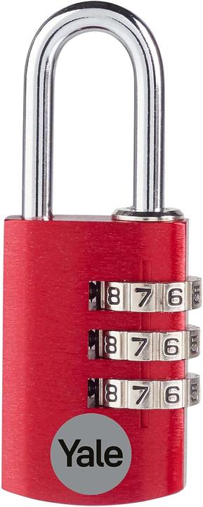 Yale YE3CB/20/121/1/CO Padlock 20 mm Red Combination lock
