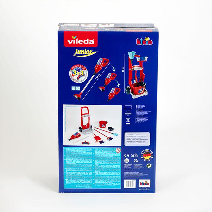Produktbild Theo Klein Vileda Besenwagen mit Upright Staubsauger