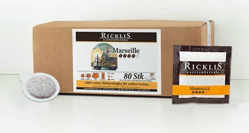 Produktbild RickliS Kaffeerösterei Marseille (80 x Port.)