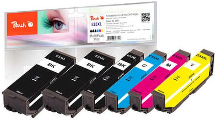 Peach Tinte Epson No 33XL 3x BK, C, M, Y (BK, C, M, Y)