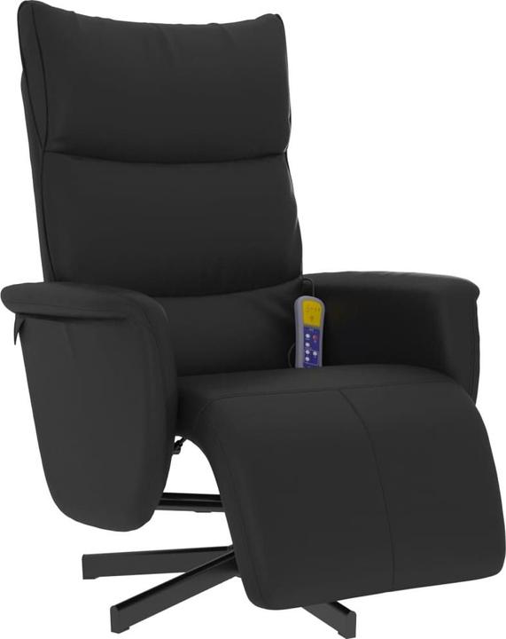 Image du produit vidaXL Fauteuil de massage avec repose-pieds Noir Similicuir,Couleur