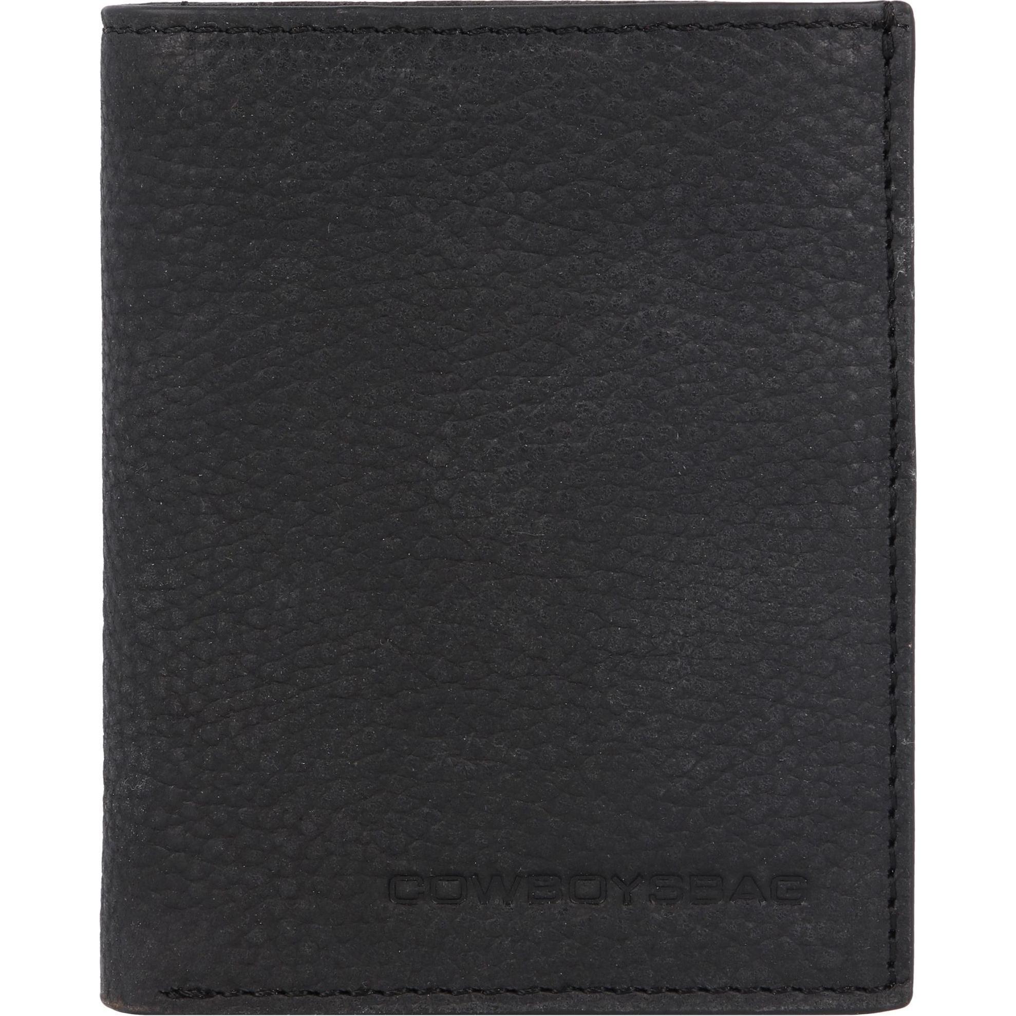 Cowboysbag, Herren, Portemonnaie, Longreach Kreditkartenetui RFID Leder 8 cm, Schwarz