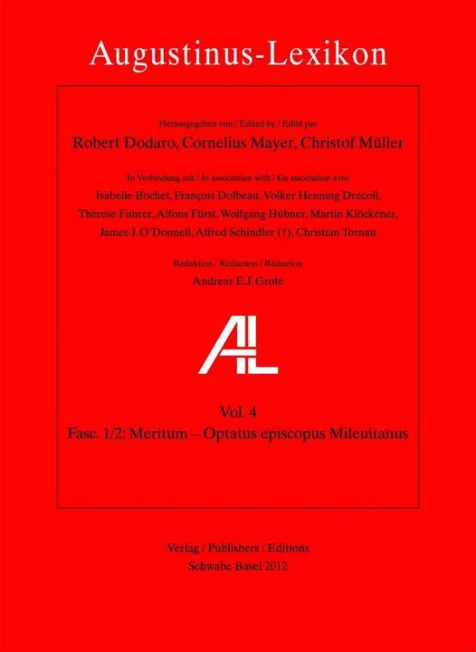 Immagine prodotto AL - Augustinus-Lexikon / Meritum - Optatus episcopus Mileuitanus (Tedesco, Inglese, Francese, Cornelius Mayer, 2013)