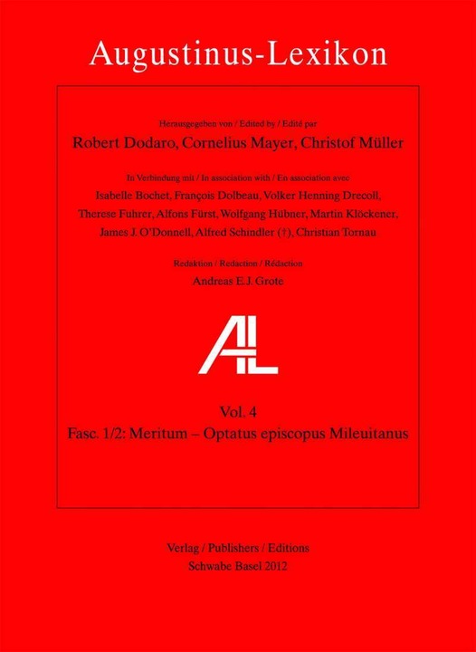 Actual product image AL - Augustinus-Lexikon / Meritum - Optatus episcopus Mileuitanus (German, English, French, Cornelius Mayer, 2013)