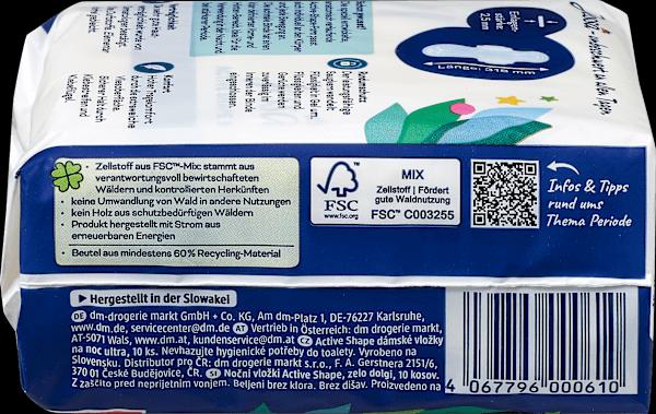 Actual product image dm Jessa Active Shape (1 x, Sanitary pads)