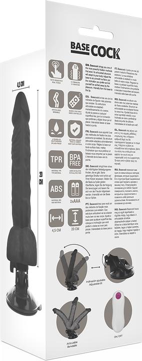 Produktbild Basecock Realistischer Dildo mit Vibration und Fernbedienung, 20cm