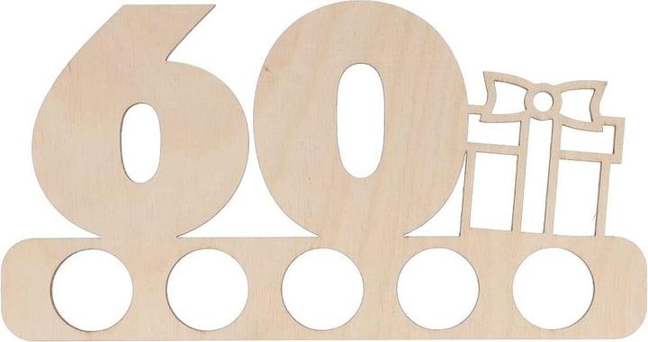 Produktbild Trendcompany Geldgeschenk aus Holz - 60 Geburtstag