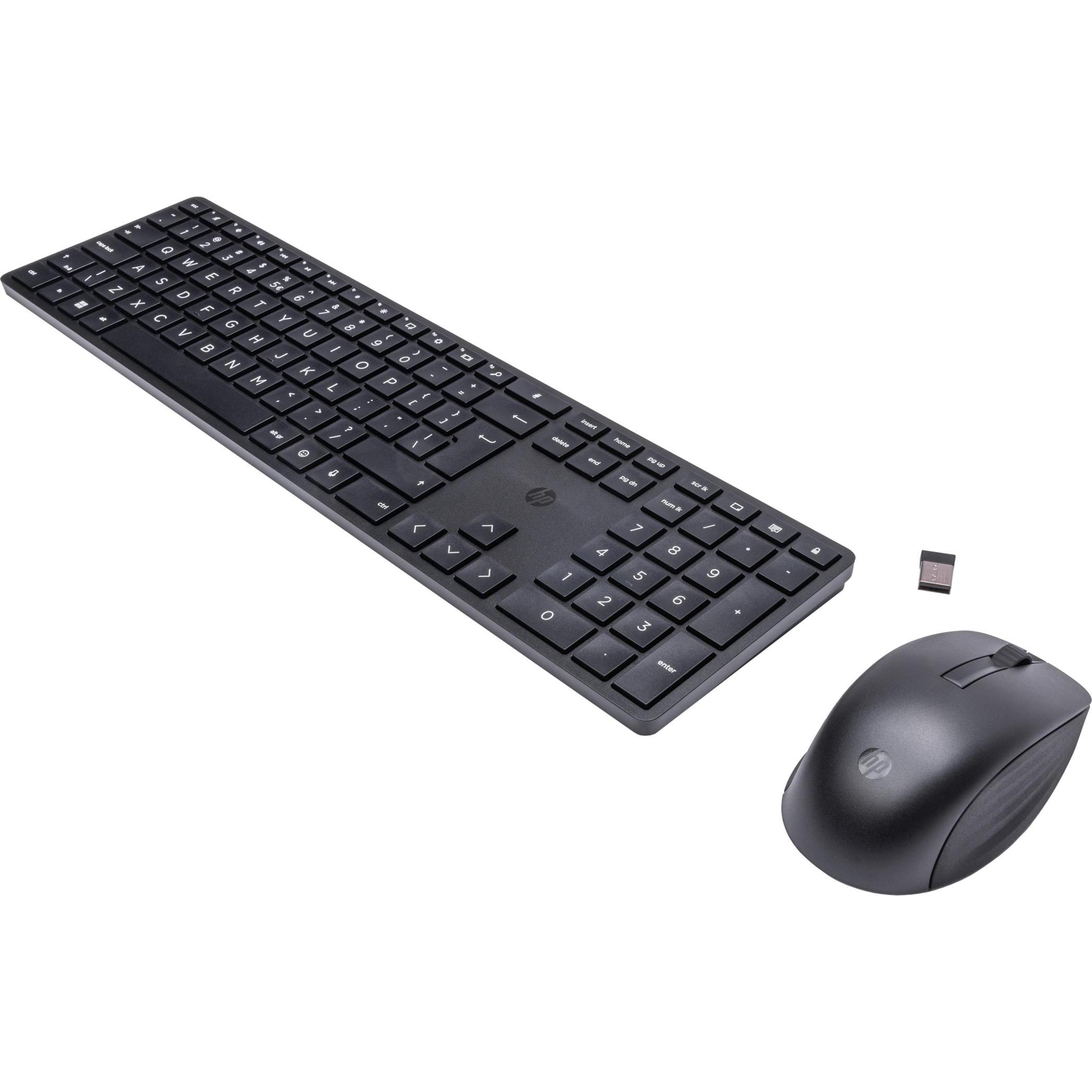 HP 650 (Englisch International, Kabellos), Tastatur, Schwarz
