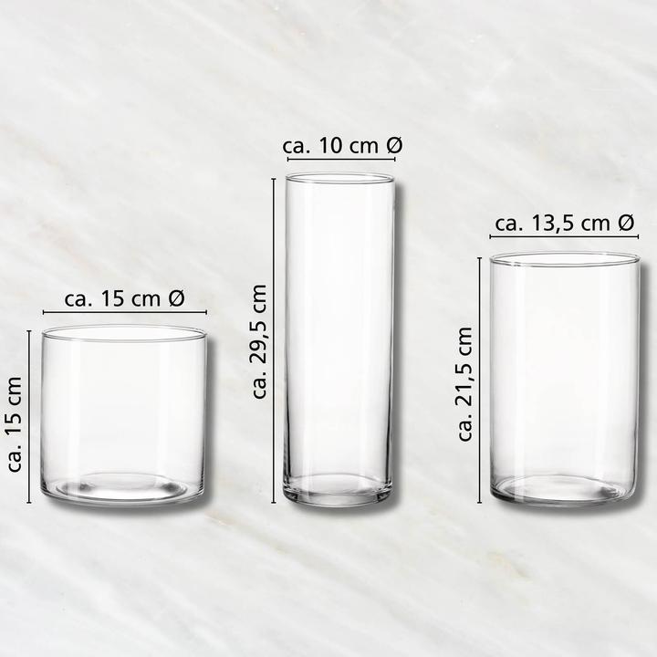Produktbild Ritzenhoff & Breker Vasenset 3-teilig Glas Leonie (3 x)