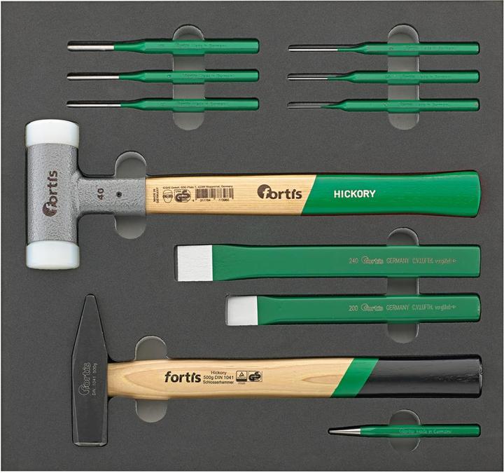 Immagine prodotto Fortis Modulo utensili 2/3 Martello e scalpello 11 parti