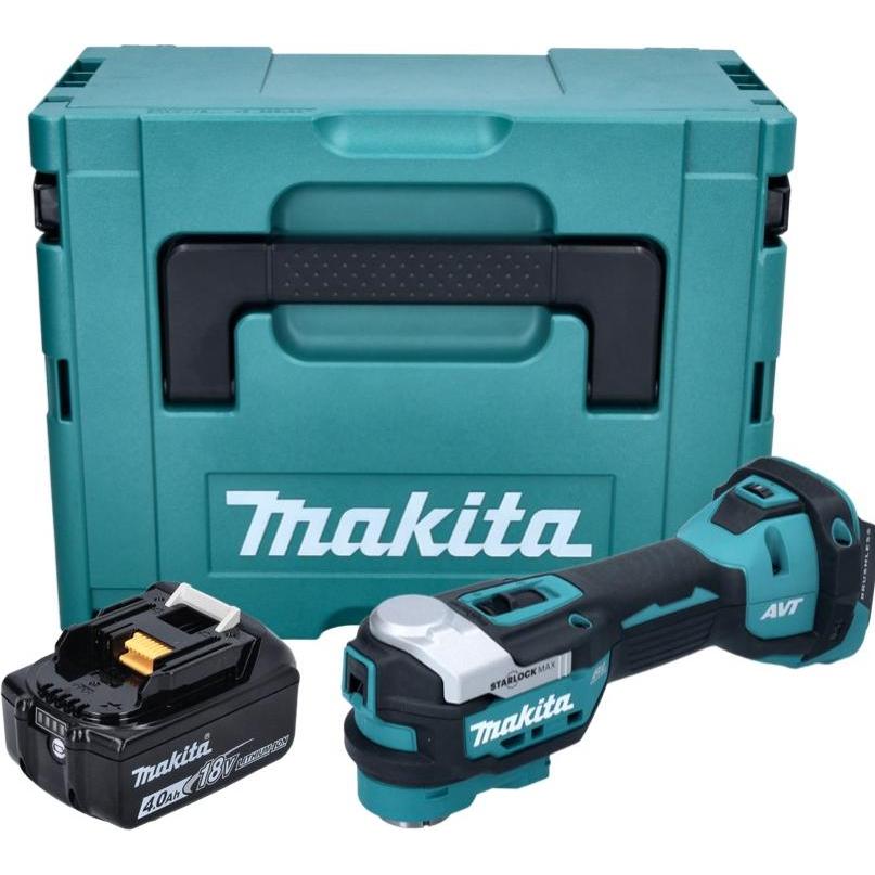 Thumbnail - Makita, Multifunktionswerkzeug, DTM 52 M1J Akku Multifunktionswerkzeug 18 V Starlock Max Brushless + 1x Akku 4,0 Ah + Ma...