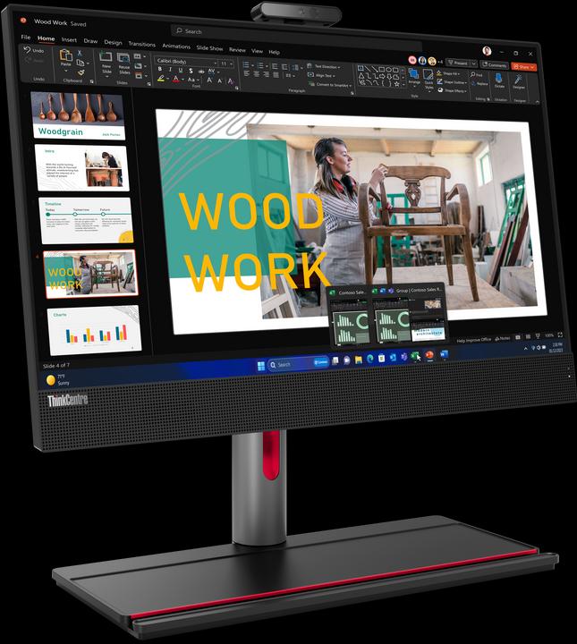 Actual product image Lenovo ThinkCentre M90a G5 AiO 23.8" FHD IPS/i5-14500/16GB/512GB SSD/DVD-RW/1yPremier/Win11 Pro/čer