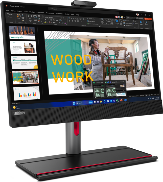 Actual product image Lenovo ThinkCentre M90a G5 AiO 23.8" FHD IPS/i5-14500/16GB/512GB SSD/DVD-RW/1yPremier/Win11 Pro/čer