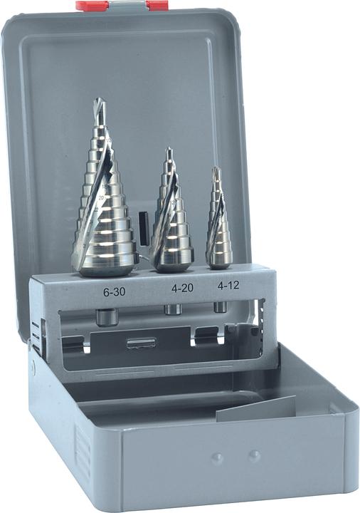 Alpen HSS step drill set 3 pcs. size 1/ 2/ 3/ Ø 4.0-30.0mm (4 - 30)