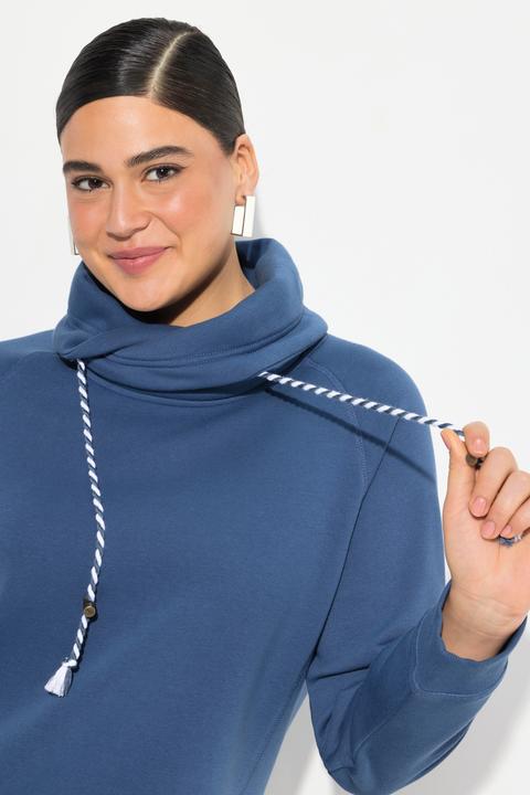 Produktbild Ulla Popken Sweatshirt, weiter Stehkragen, Taschen, Raglan-Langarm (54)