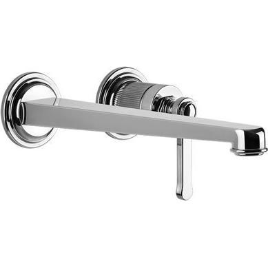 Gessi, Badarmatur, Venti20 Fertigmontageset Waschtisch-Einhebelmischer, Ausladung 243mm, ohne Ablaufgarnitur, Wan
