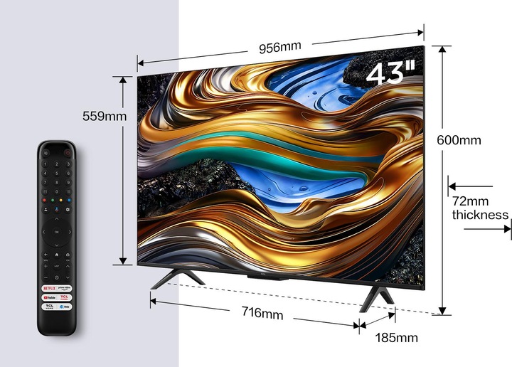 Image du produit TCL 43P755 (43", LED, 4K, 2024)