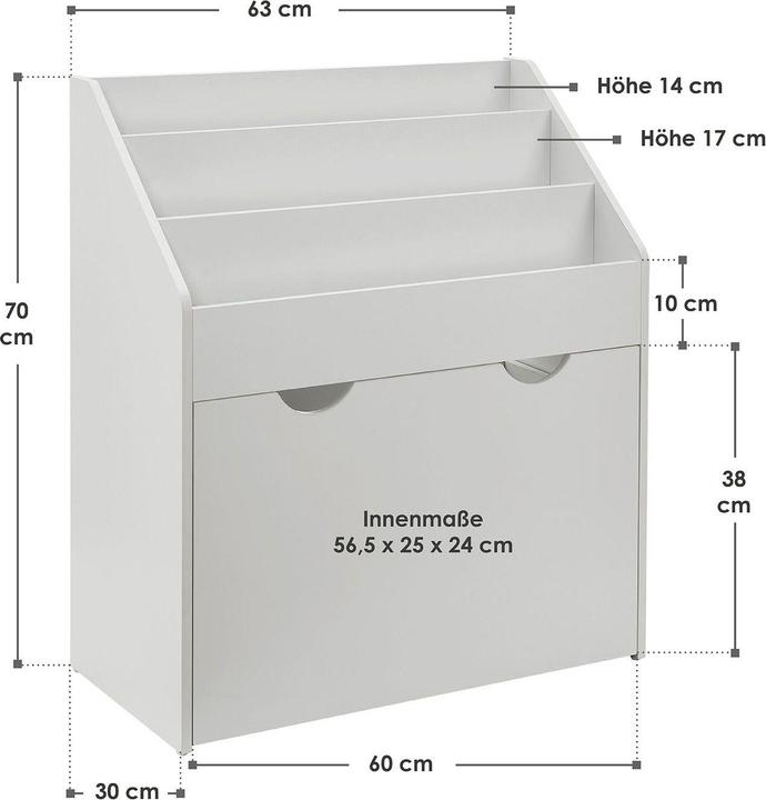 Produktbild Juskys Bücherregal