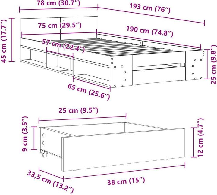 Produktbild vidaXL Keran (75 x 190 cm)