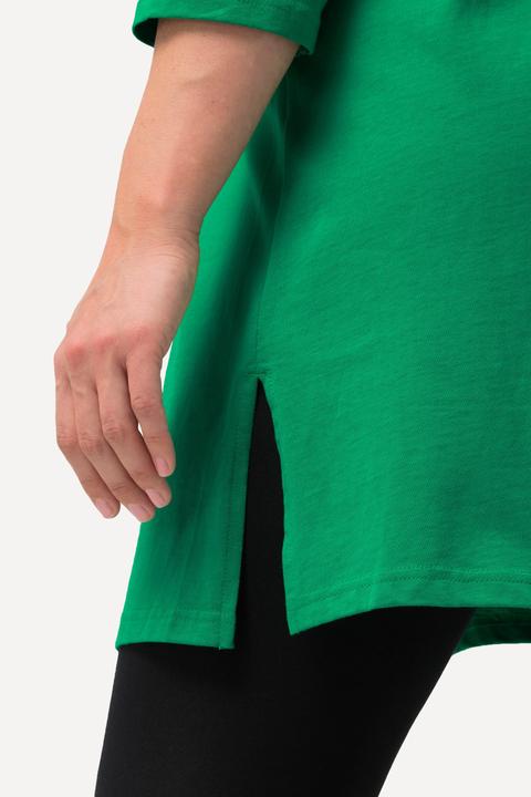Produktbild Ulla Popken Longshirt, A-Linie, V-Ausschnitt, 3/4-Arm (68)