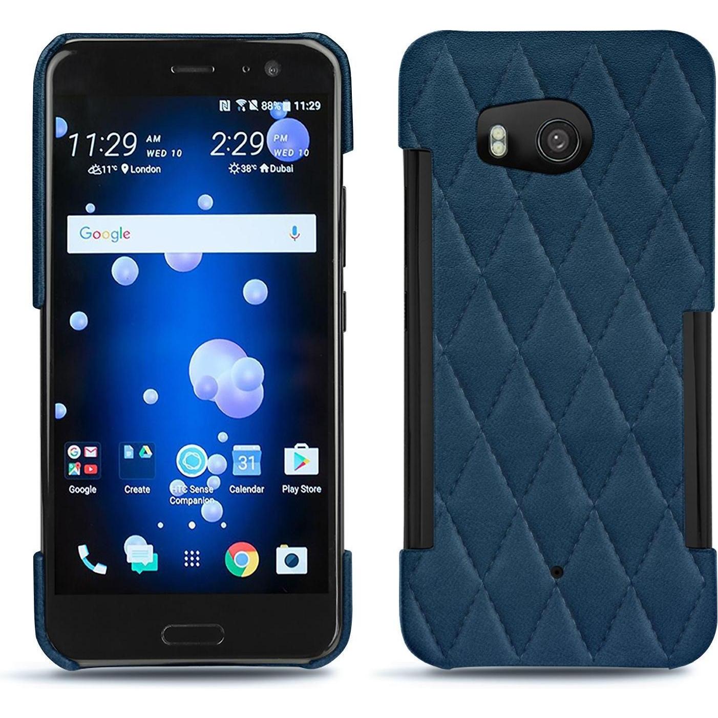Thumbnail - Noreve Lederschutzhülle (HTC U11), Smartphone Hülle, Blau