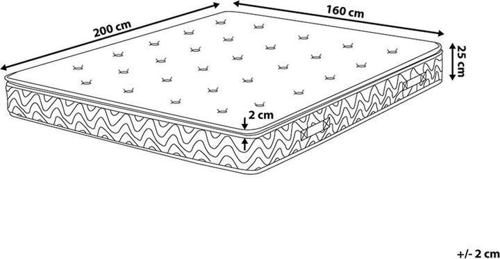 Actual product image Beliani Luxus (Spring core, 160 x 200 cm)