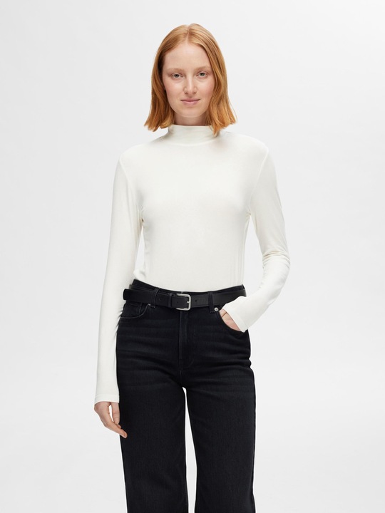 Image du produit Selected Femme Basic Haut à col haut avec manches longues (XL)