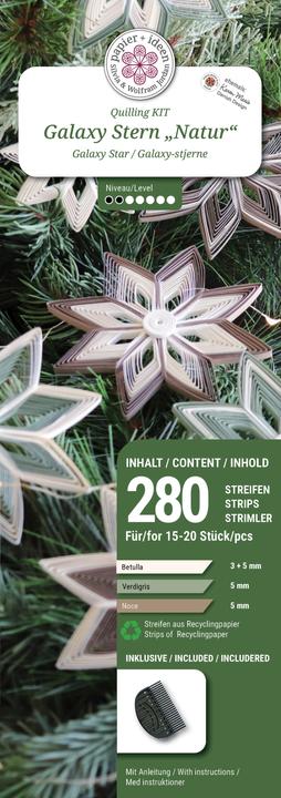 Produktbild Papier+ideen Quilling-Set "Natural Galaxy Stars"
