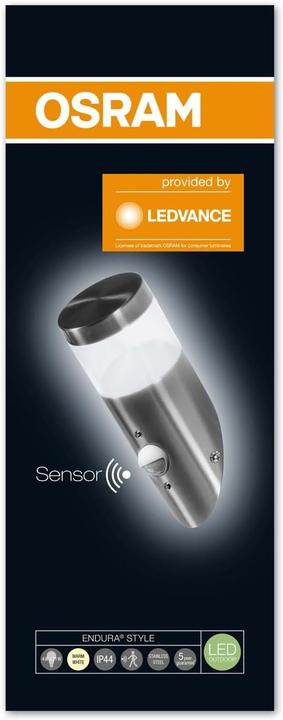 Produktbild Osram LEDAussenwandleuchte Bewegungsmelder Endura Style Mini Cylinder Torch (200 lm, IP44)