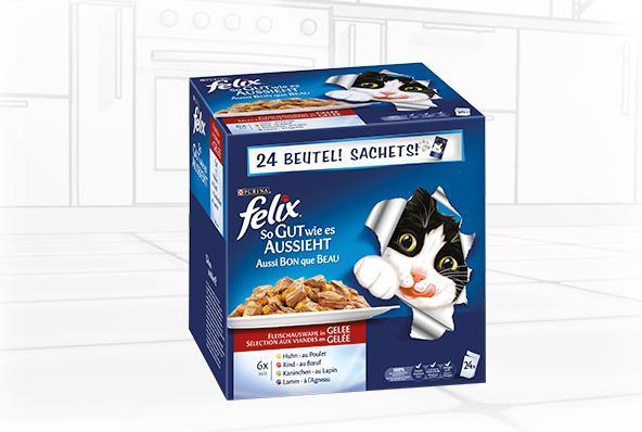 Immagine prodotto Felix Per quanto sia buona come sembra 24x100g carni assortite (Adulto, 24 pz., 100 g)