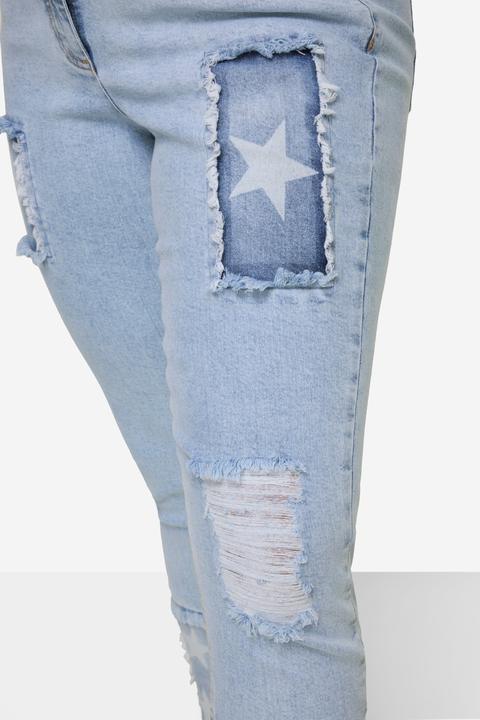 Actual product image Angel of Style 5-Pocket Jeans with Stylish Patches (58)