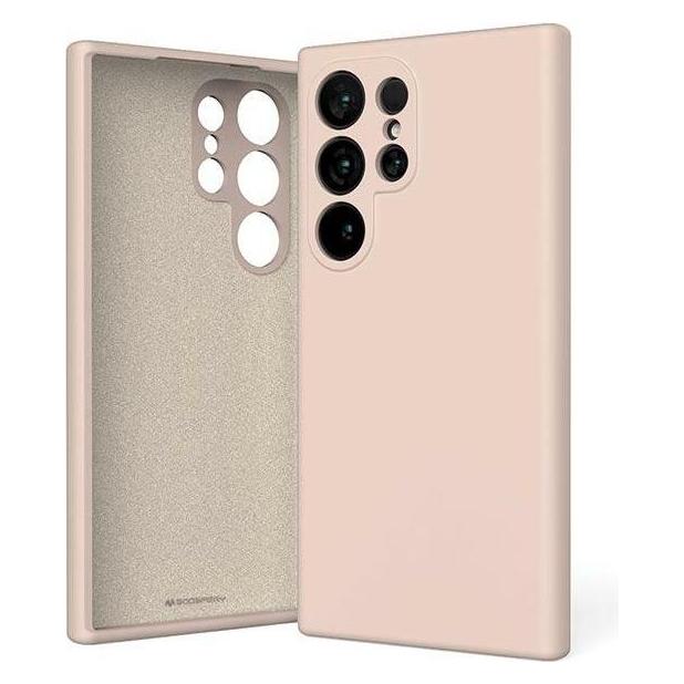 Mercury Silicone S928 różowo-piaskowy/pink sand (Samsung Galaxy S24 Ultra), Smartphone Hülle, Pink