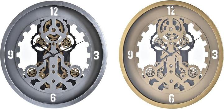 Immagine prodotto DKD Home Decor Wall Clock Golden Silver Crystal Iron 50 x 8 x 50 cm (3 Units) (2 Units) (50 cm)
