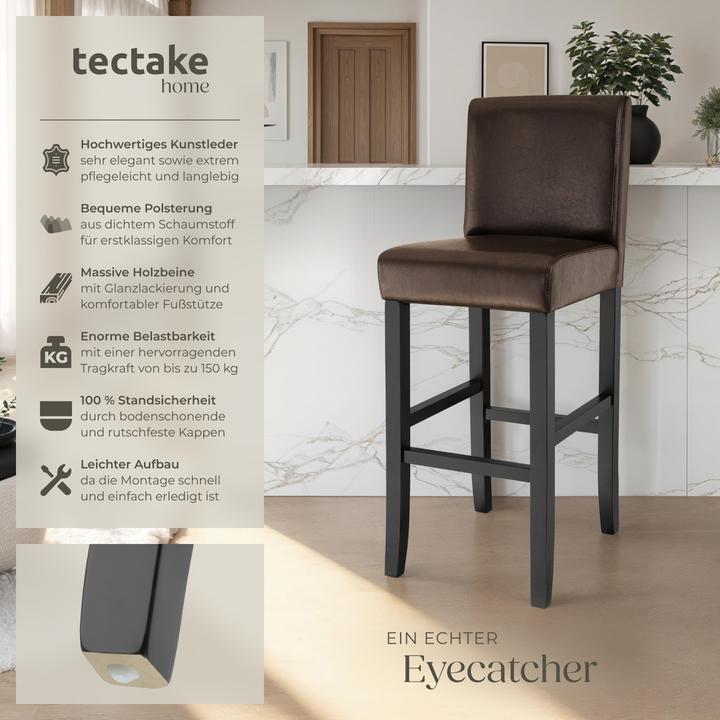 Image du produit tectake Chaise de bar