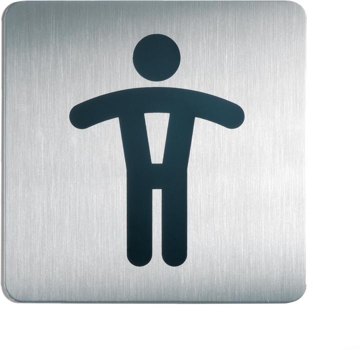 Produktbild Durable Piktogramm "WC Herren" quadratisch 15,0 x 15,0 cm