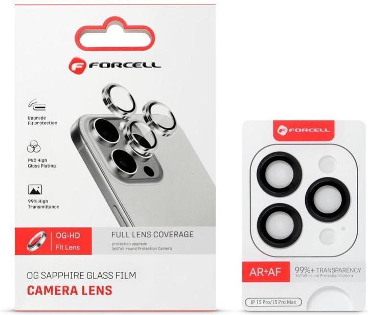 Actual product image Forcell Protective glass Premium Camera Lens Tempered Glass - for iPhone 12 Pro Graphite (1 Piece, Apple iPhone 12 Pro)
