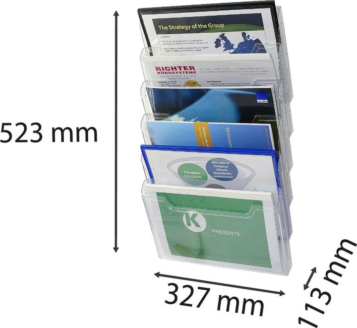 Productafbeelding Exacompta Wandbrochurehouder (A4, Over)