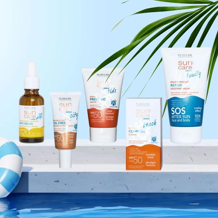 Produktbild Floslek Sun Care Derma Beach Creme Comfort SPF 50+, 50 ml (Sonnencreme, SPF 50, 50 ml)